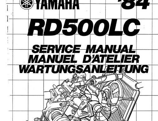 Workshop Manuals Official Workshop Manuals for the RZV500r, RZ500 and RD500.